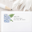 Search for flowers return address labels Dusty blue