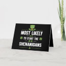 Search for shamrock thank you cards Patricks