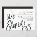 Search for we eloped invitations Script