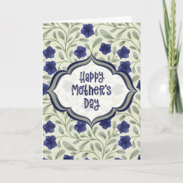 0005 Mothers Day Periwinkle Blue Card