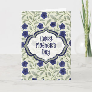 0005 Mothers Day Periwinkle Blue Card
