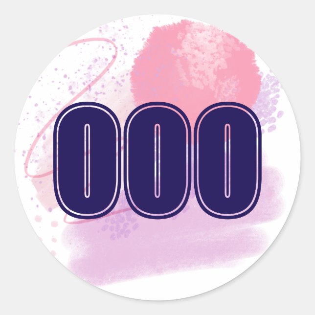 000 Angel Number Limitless Spirit High Vibe Classic Round Sticker (Front)