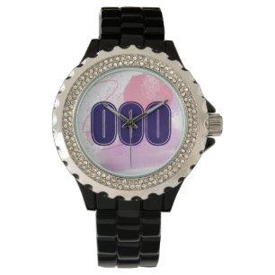 000 Angel Number Pink Blue Spiritual Awakening Watch