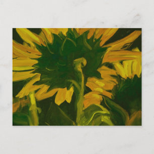 0010-behind the sunflower postcard