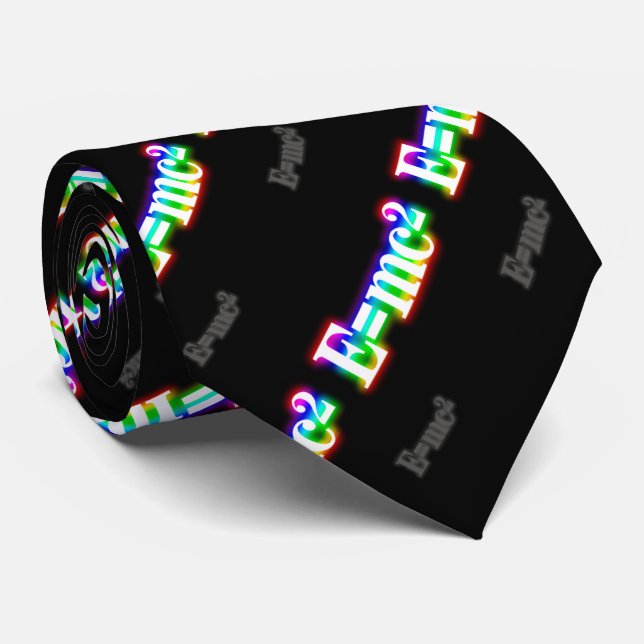 (001:06) Colourful Glowing E=mc2 - Black Tie (Rolled)