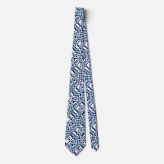 001 check flower pattern tie