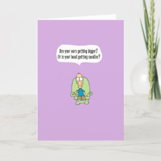 002Funny Comic Birthday Card - Big Ears- 002