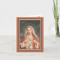 0034 Immaculate Heart of Mary Greeting Card