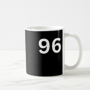 00396 Number 96 Ninety Six W Coffee Mug