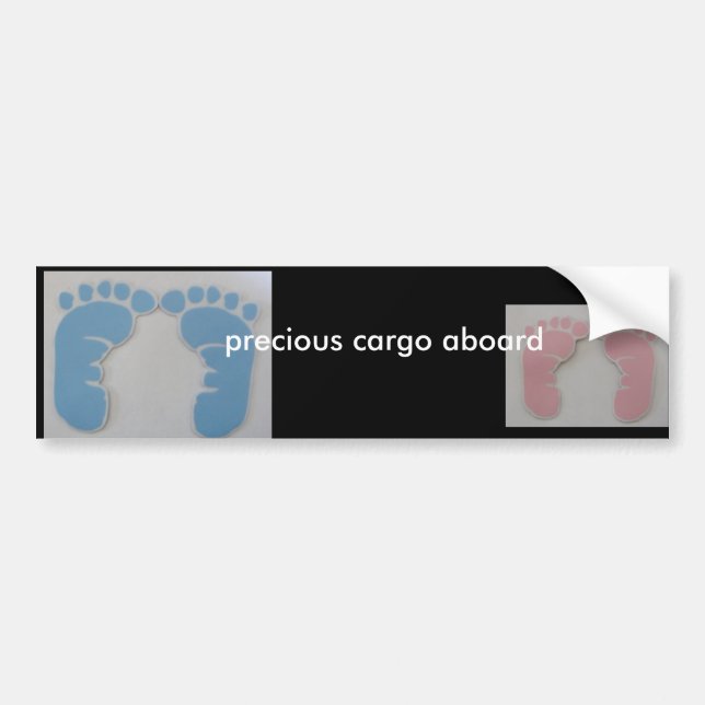 004, 003, precious cargo aboard bumper sticker (Front)