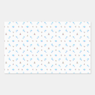 006 space rectangular sticker