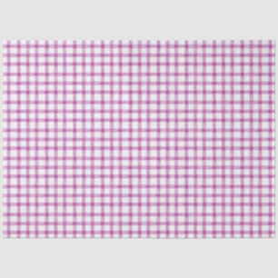 006 Wine Red Violet Gingham Tissue Paper