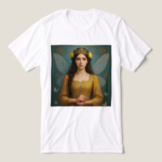 007_A fairy princess in golden yellow. Tri-Blend Shirt