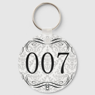 007 Area Code Key Ring