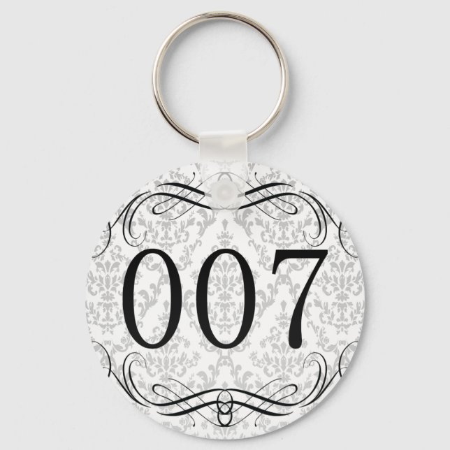 007 Area Code Key Ring (Front)