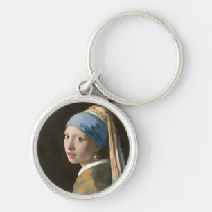 008-001 Vermeer "The Girl with the Pearl Earrings" Key Ring