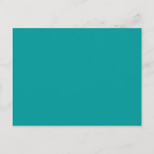 009999 Solid Colour Turquoise Background Template Postcard