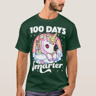 00 Days Smarter Unicorn Girls Teacher 00th Day of T-Shirt