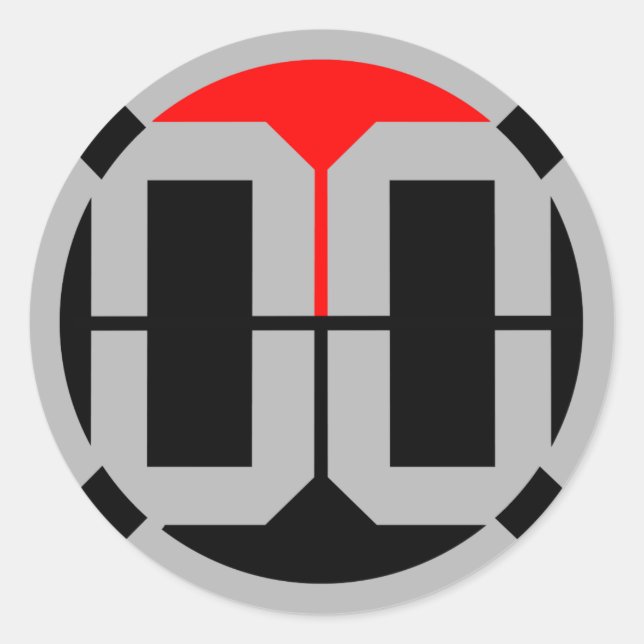 00 LvL 1.5 Inch Sticker (Front)