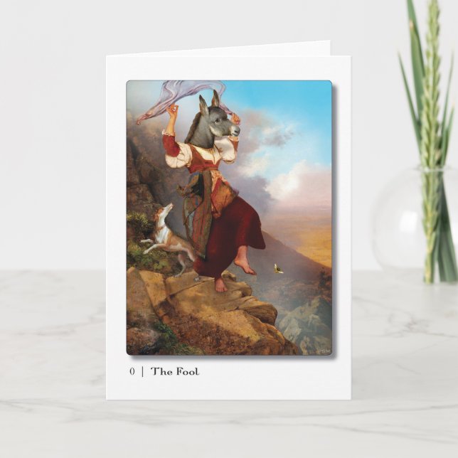 00 The Fool Tarot Greeting Card (Front)