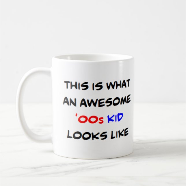 00s kid, awesome coffee mug (Left)