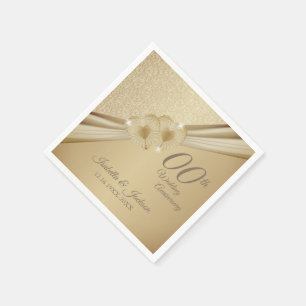 00th Gold Wedding Anniversary Napkin