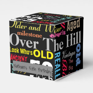 00th Happy BIrthday in a Graffiti Style  Favour Bo Box