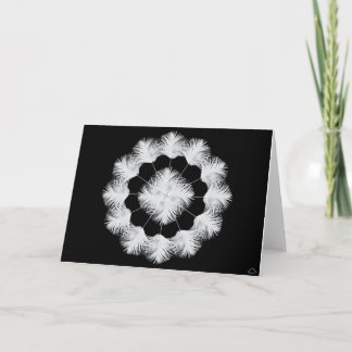 0101 Peacock Snowflake 3, Note Card