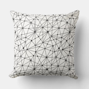 010316 Network - Black on White Cushion