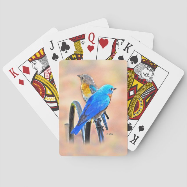 010 Bluebird Love Playing Cards (Back)
