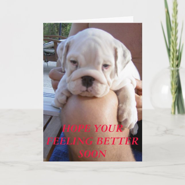 015, HOPE YOUR FEELING BETTER SOON CARD (Front)