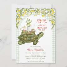 019 Forest Green Garden Tea Turtle Baby Shower