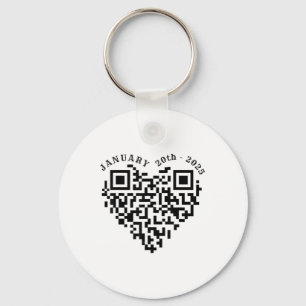 01-20-2025 Funny Trump Dance Troll Qr Scan Preside Key Ring