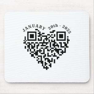 01-20-2025 Funny Trump Dance Troll Qr Scan Preside Mouse Pad
