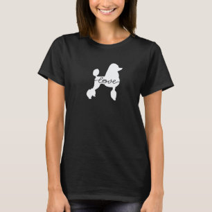 01 Funny Poodle Love Paw T-Shirt