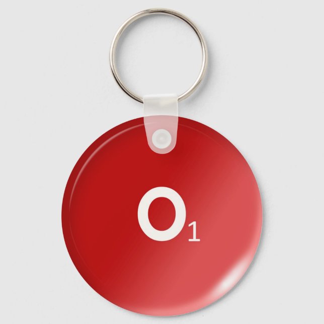 01 human drop blood type group medicine key ring (Front)