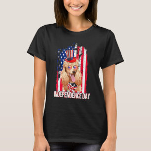 01 Independence Day Poodle Flag 4th July T-Shirt
