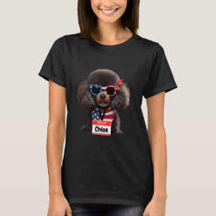 01 Miniature Poodle Dog Chloe Men Women Kids Boys  T-Shirt
