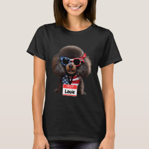 01 Miniature Poodle Dog Louie Men Women Kids Boys T-Shirt