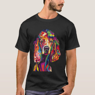 01 Poodle Mardi Gras Expressionism T-Shirt
