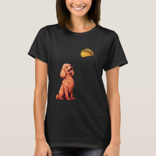01 Poodle Staring At Tacos, Funny Poodle T-Shirt