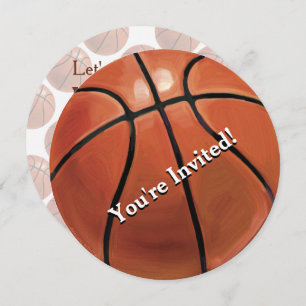 01of12 Basketball Party Invitation