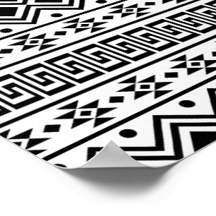 02012020 Tribal ethnic Pattern-02 Poster