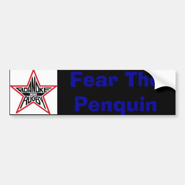 020600 rrfc logo 9a23, Fear The Penquin Bumper Sticker (Front)