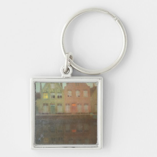 020-002 Henri Le Sidiner's Quay Compact Mirror Key Ring (Front)