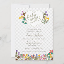 020 Fog Gingham Garden Heart Floral Baby Shower
