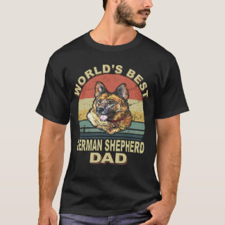 021  World's Best German Shepherd Dad Vintage T-Shirt