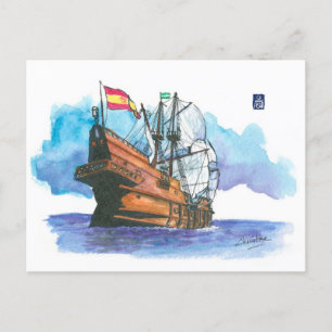(027) El Galéon Sailboats Postcard