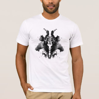 02 Black Rorschach Inkblot Abstract Art T-Shirt