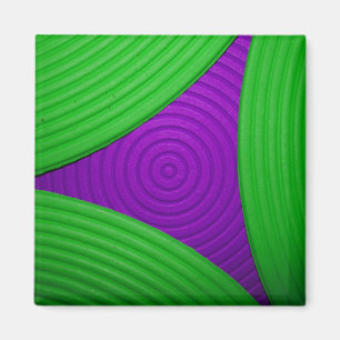 02 Green & Purple Triangle Magnet